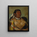 Shacpay, the Six Chief of the Plains Ojibwe (Case conflict) - George Catlin — framed artwork on a wall
