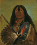 Shn-Ka, the canine chief of the group The Bad Arrow Points - George Catlin — artwork view