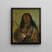 Shn-Ka, the canine chief of the group The Bad Arrow Points - George Catlin — framed artwork on a wall