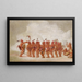 Danse des esclaves Sac et Fox - George Catlin — framed artwork on a wall