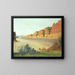 Côté sud de l'île Buffalo montrant des baies de buffle au premier plan - George Catlin — framed artwork on a wall