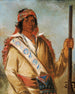 Steeh-Tcha-K-Me-Co The Great King qualified Ben Perryman as a chief - George Catlin — artwork view
