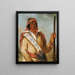 Steeh-Tcha-K-Me-Co The Great King qualified Ben Perryman as a chief - George Catlin — framed artwork on a wall
