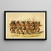 The Bear Dance - George Catlin — framed artwork on a wall