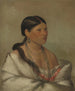 L'aigle femelle shawano - George Catlin — artwork view