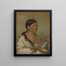 L'aigle femelle shawano - George Catlin — framed artwork on a wall