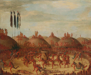 La dernière course, cérémonie Mandan OkeePa - George Catlin — artwork view