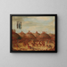 La dernière course, cérémonie Mandan OkeePa - George Catlin — framed artwork on a wall