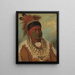 The White Cloud Chief of the Iowas - George Catlin — framed artwork on a wall