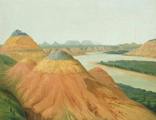 View in the Great Bend of the Upper Missouri - George Catlin — artwork view