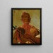 Les esturgeons WeSheet dirigent un guerrier renard - George Catlin — framed artwork on a wall