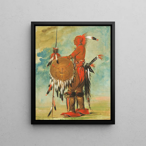 Piste des ours WhPaKoLsKuk - George Catlin — framed artwork on a wall