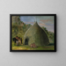 Lodge de Wichita couvert de prairie - George Catlin — framed artwork on a wall