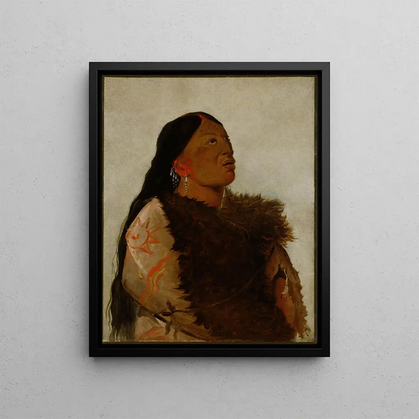 L'épouse des Six - George Catlin — framed artwork on a wall