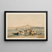Horses in motion - George Catlin — framed artwork on a wall