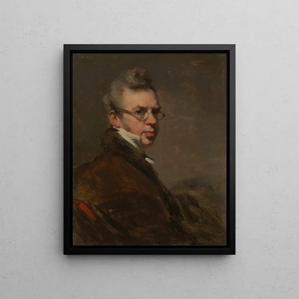Self-portrait Painting - George Chinnery — framed artwork on a wall