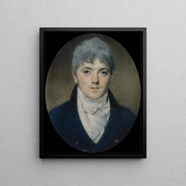 Unknown Man - George Chinnery — framed artwork on a wall