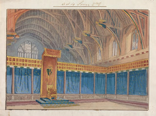 Decor for the representation of Richard II by Charles Kean at the Princess's Theatre on March 12, 1857, act 4, scene 2 - George Cressal Ellis — artwork view