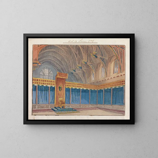 Decor for the representation of Richard II by Charles Kean at the Princess's Theatre on March 12, 1857, act 4, scene 2 - George Cressal Ellis — framed artwork on a wall