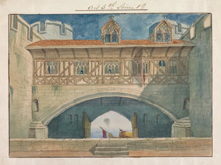 Decor for the representation of Richard II by Charles Kean at the Princess's Theatre on March 12, 1857, act 5, scene 1 - George Cressal Ellis — artwork view