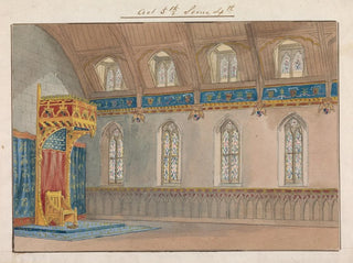 Decor for the representation of Richard II by Charles Kean at the Princess's Theatre on March 12, 1857, act 5, scene 4 - George Cressal Ellis — artwork view