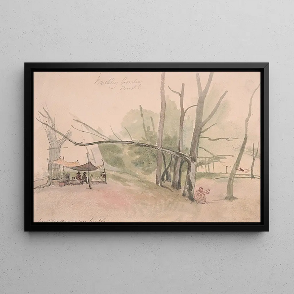 Brockley Coombe near Bristol - George Cumberland — framed artwork on a wall