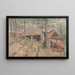 The tin washing mill of Mr. W. Praed at Trevethow, Cornwall - George Cumberland — framed artwork on a wall