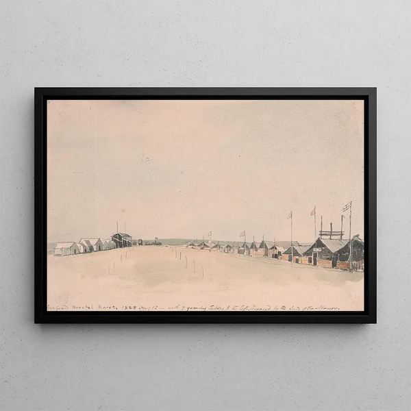 L'Hippodrome de Bristol - George Cumberland — framed artwork on a wall