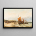 Return of the fishing boats - George D Callow — framed artwork on a wall