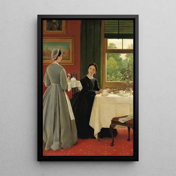 Thé de l'après-midi - George Dunlop Leslie — framed artwork on a wall