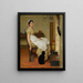 Her First Place - George Dunlop Leslie — framed artwork on a wall
