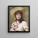 Scented Peony Painting - George Dunlop Leslie — framed artwork on a wall