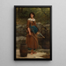 La Jeune Fille Brune - George Dunlop Leslie — framed artwork on a wall