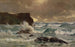 a turbulent sea at Moeraki - George Edmund Butler — artwork view
