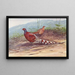 Burmese pheasant with barred back - George Edward Lodge — framed artwork on a wall