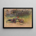 Jungle Gray Cock - George Edward Lodge — framed artwork on a wall