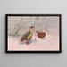 Himalayan Blood Partridge Painting Sikhim - George Edward Lodge — framed artwork on a wall