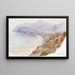 Bay at Nevin, Wales - George Elbert Burr — framed artwork on a wall