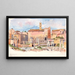 Forum from the East - George Elbert Burr — framed artwork on a wall