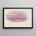 Sunset Painting in Caernarvon, North Wales - George Elbert Burr — framed artwork on a wall