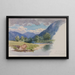La Conway près de Llanrwst, Pays de Galles - George Elbert Burr — framed artwork on a wall