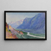Le Rhône depuis le chemin vers Salvari, Suisse - George Elbert Burr — framed artwork on a wall