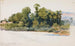 La Wye at Wilton Castle, Wales - George Elbert Burr — artwork view