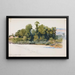 La Wye at Wilton Castle, Wales - George Elbert Burr — framed artwork on a wall