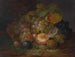Still life with grapes, plums, and almonds - George Forster — artwork view