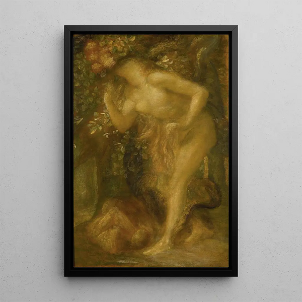 Eve Tentée - George Frederic Watts — framed artwork on a wall
