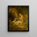Sainte Geneviève de Brabant dans la forêt - George Frederick Bensell — framed artwork on a wall