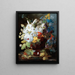 Still life with flowers - George Frederik Ziesel — framed artwork on a wall