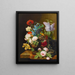 Vase of Flowers - George Frederik Ziesel — framed artwork on a wall
