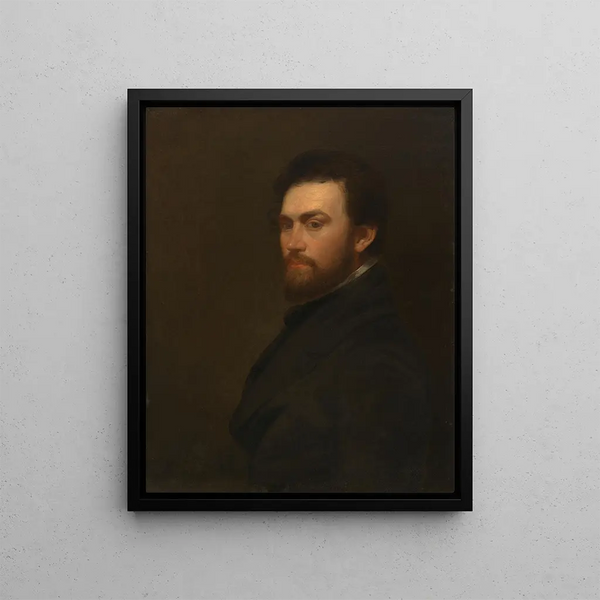 Self-portrait - George Fuller — framed artwork on a wall